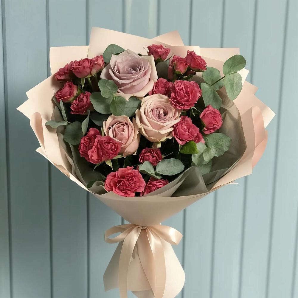Букет цветов из: Гвоздики и Розы в Магнитогорске