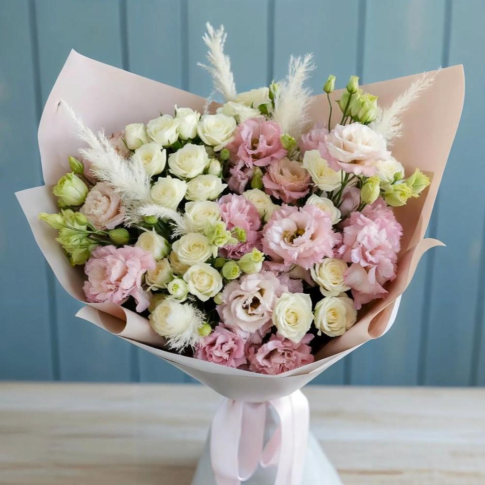 Букет цветов из: Альстромерии и Розы в Магнитогорске