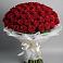 Букет 101 Красная роза Блэк Мэджик в Магнитогорске