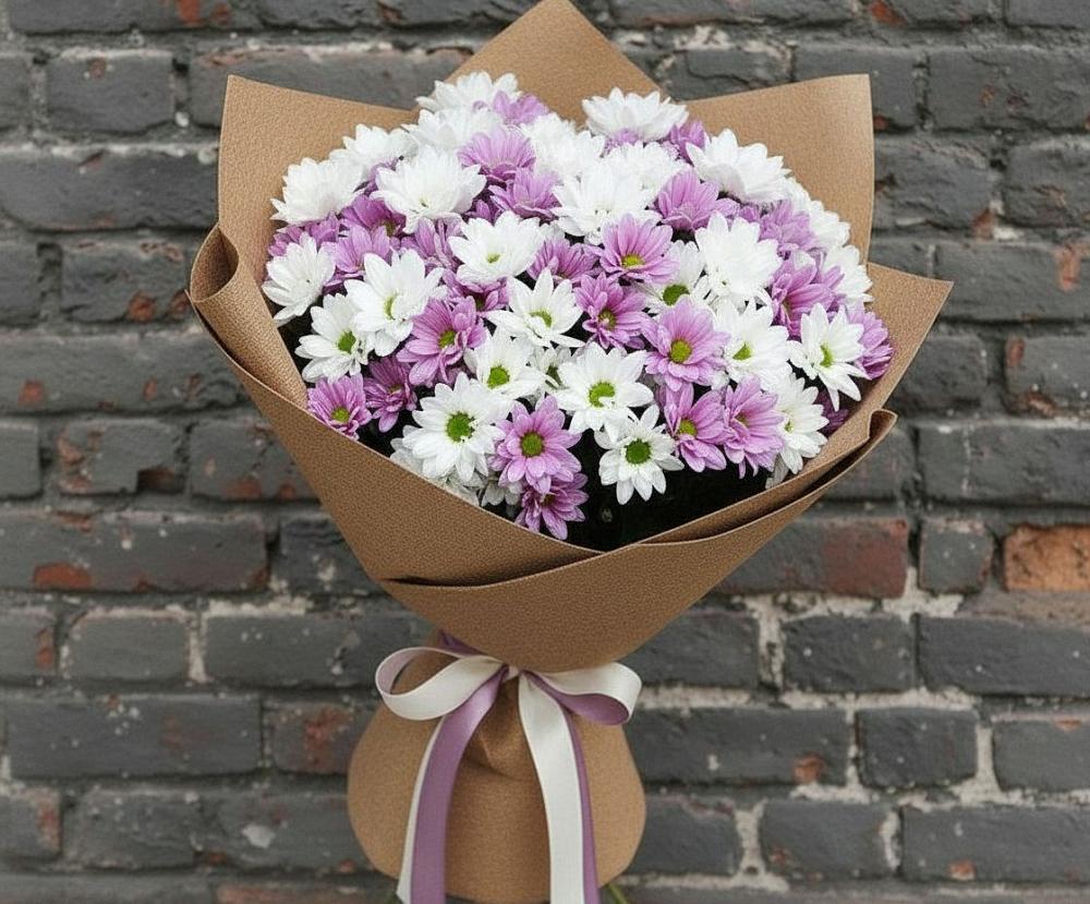 Букет цветов из: Хризантемы в Магнитогорске