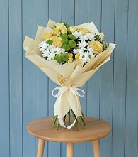 Букет цветов из:  Хризантемы и Розы #REPLACE_PRED# Магнитогорске